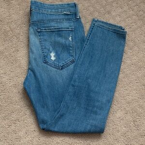 Women’s Mother Blue Slim Fit Distressed Jeans